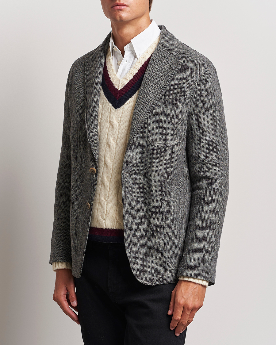 Heren | Blazers | Polo Ralph Lauren | Classic Herringbone Sportcoat Black/Cream