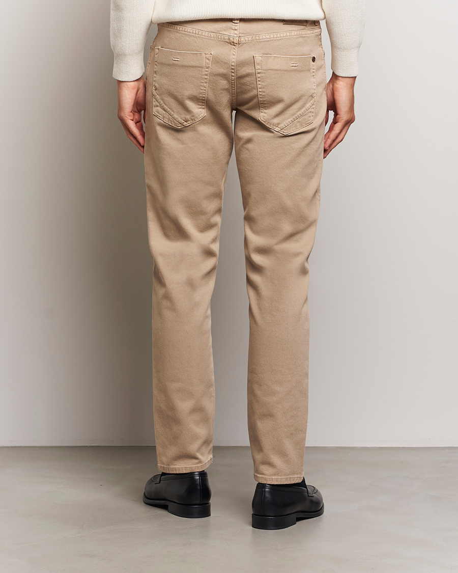 Heren | Broeken | Incotex | 5-Pocket Bull Denim Pants Beige
