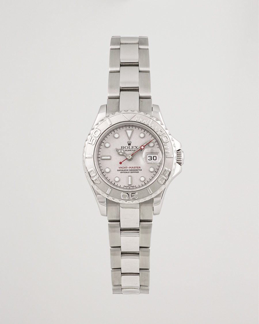 Heren | Rolex Pre-Owned Yachtmaster 169622 Silver | Rolex Pre-Owned | Yachtmaster 169622 Silver