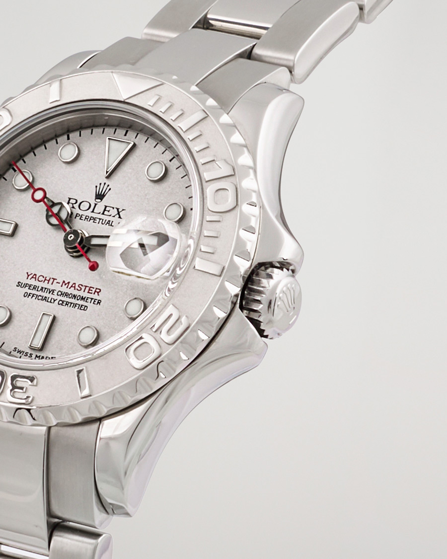 Heren | Rolex Pre-Owned Yachtmaster 169622 Silver | Rolex Pre-Owned | Yachtmaster 169622 Silver