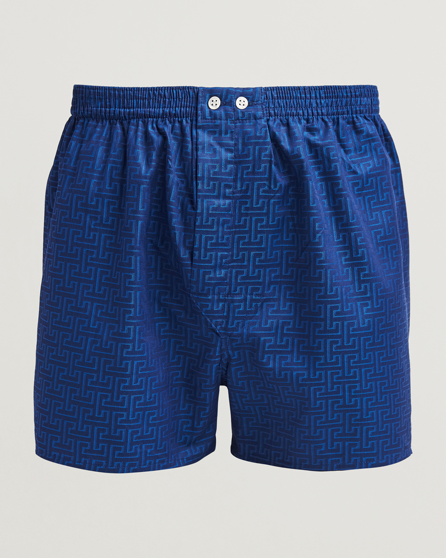Heren | Ondergoed | Derek Rose | Classic Fit Woven Cotton Boxer Shorts Navy