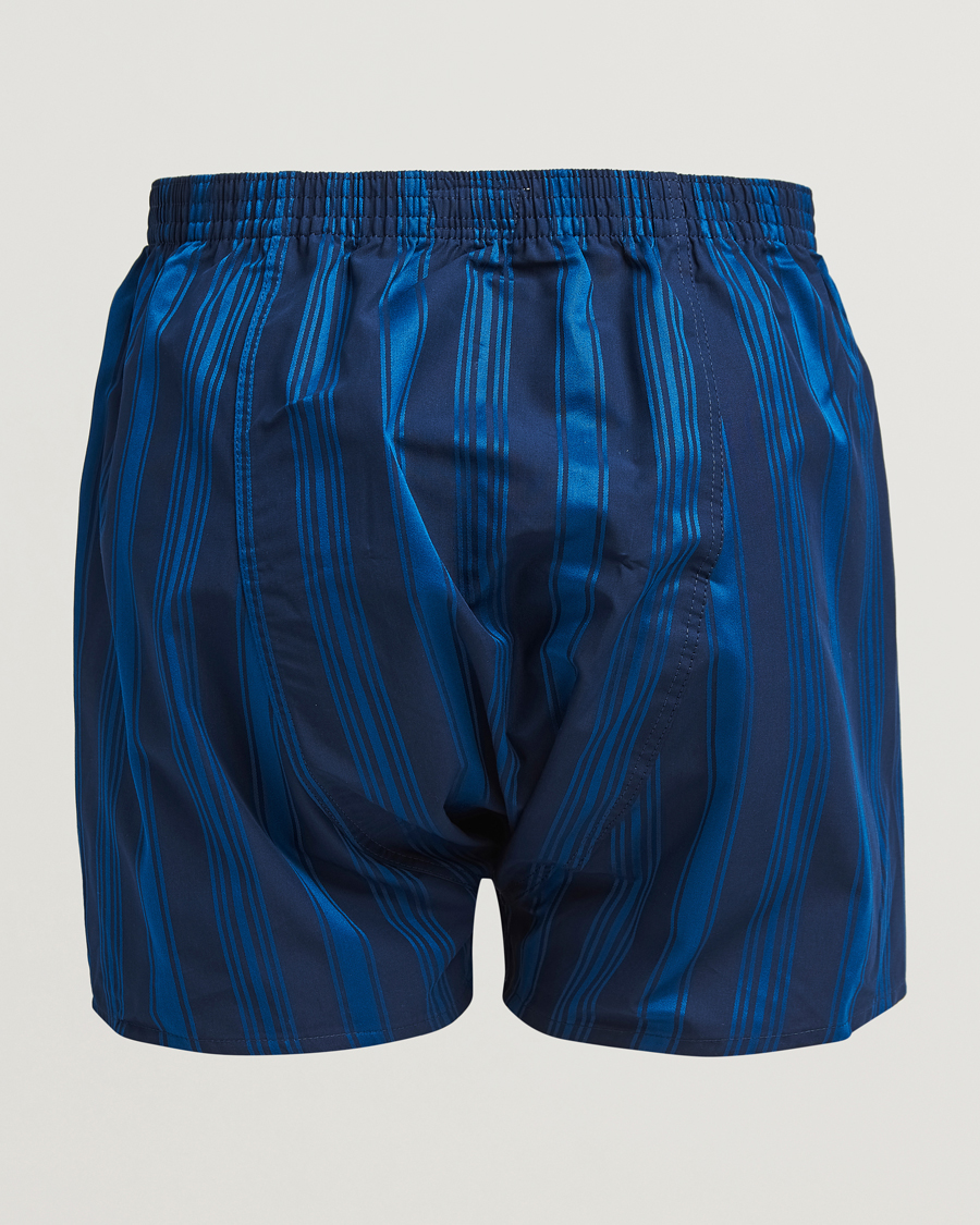 Heren | Ondergoed | Derek Rose | Classic Fit Woven Cotton Boxer Shorts Navy