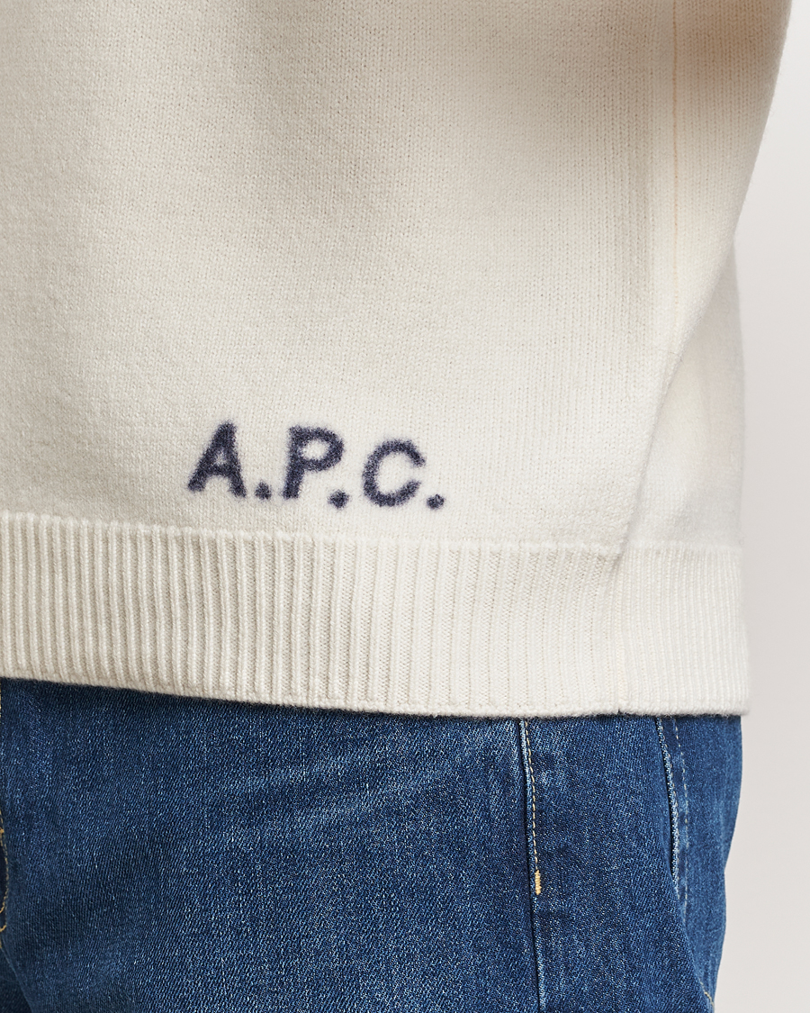 Heren | Truien | A.P.C. | Edward Wool Knitted Sweater Ecru