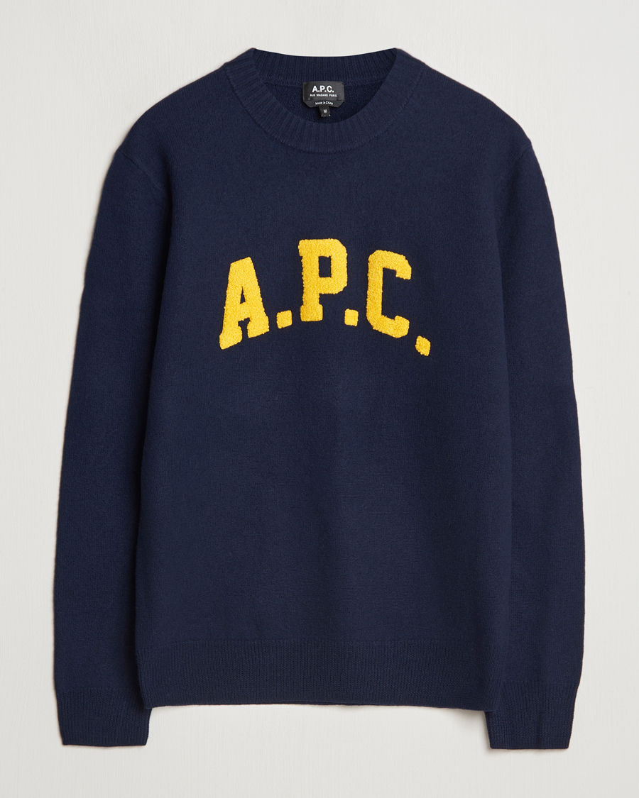 Heren | Truien | A.P.C. | Joshua Wool Sweater Dark Navy
