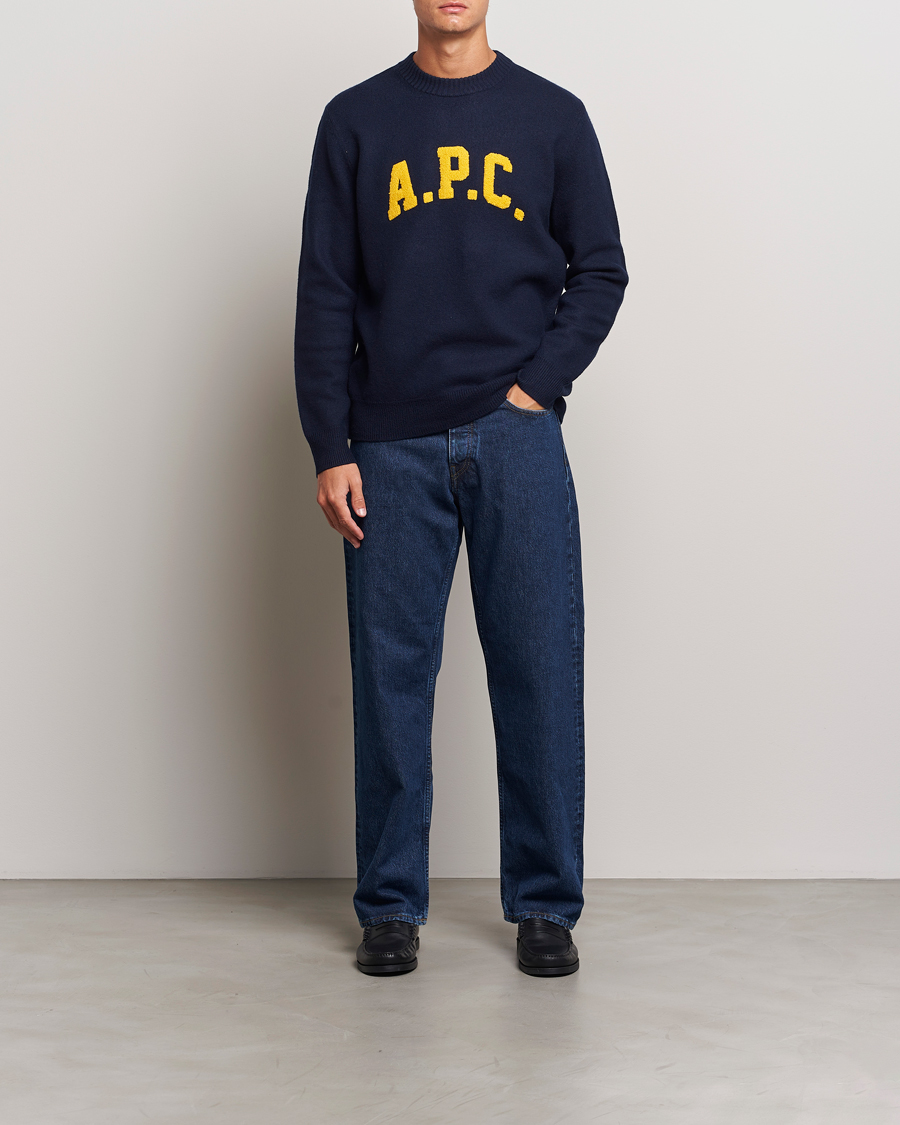 Heren | Truien | A.P.C. | Joshua Wool Sweater Dark Navy