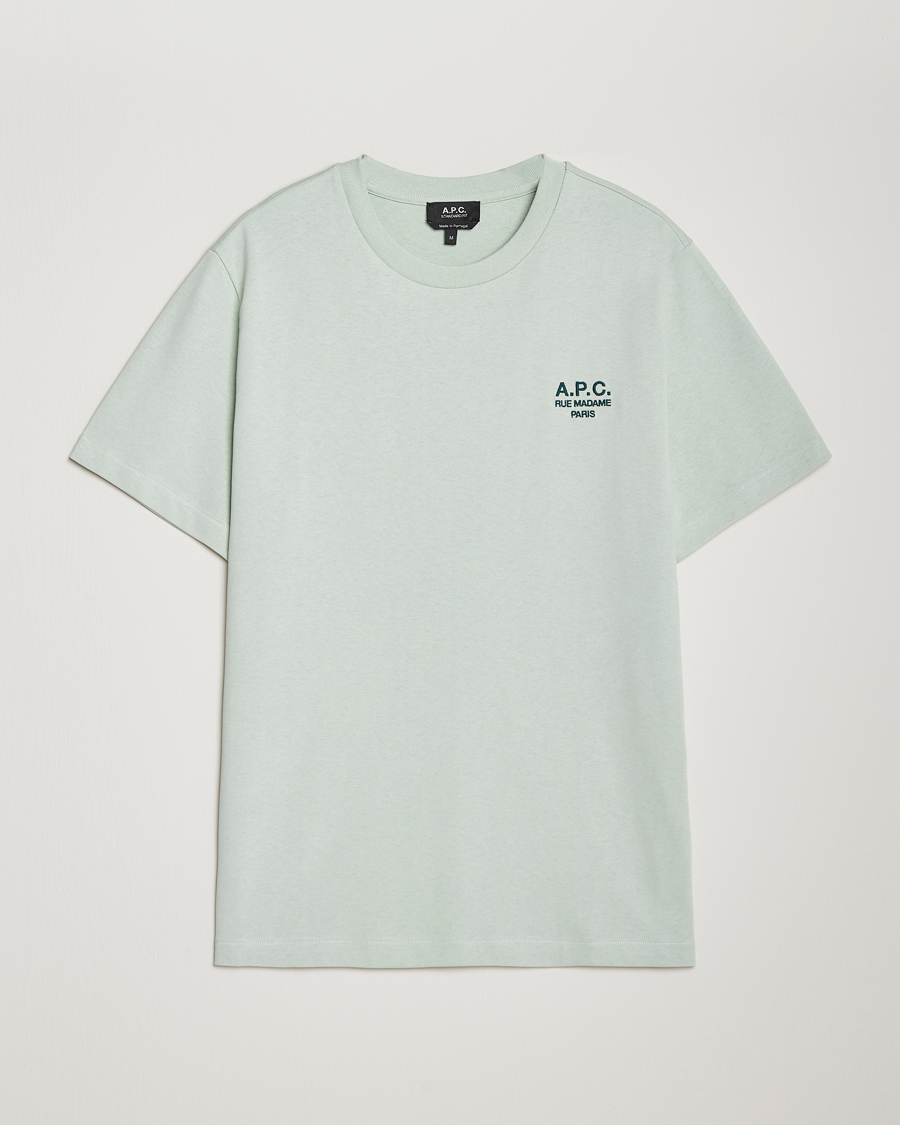 Heren | T-shirts | A.P.C. | Rue Madame T-Shirt Light Green
