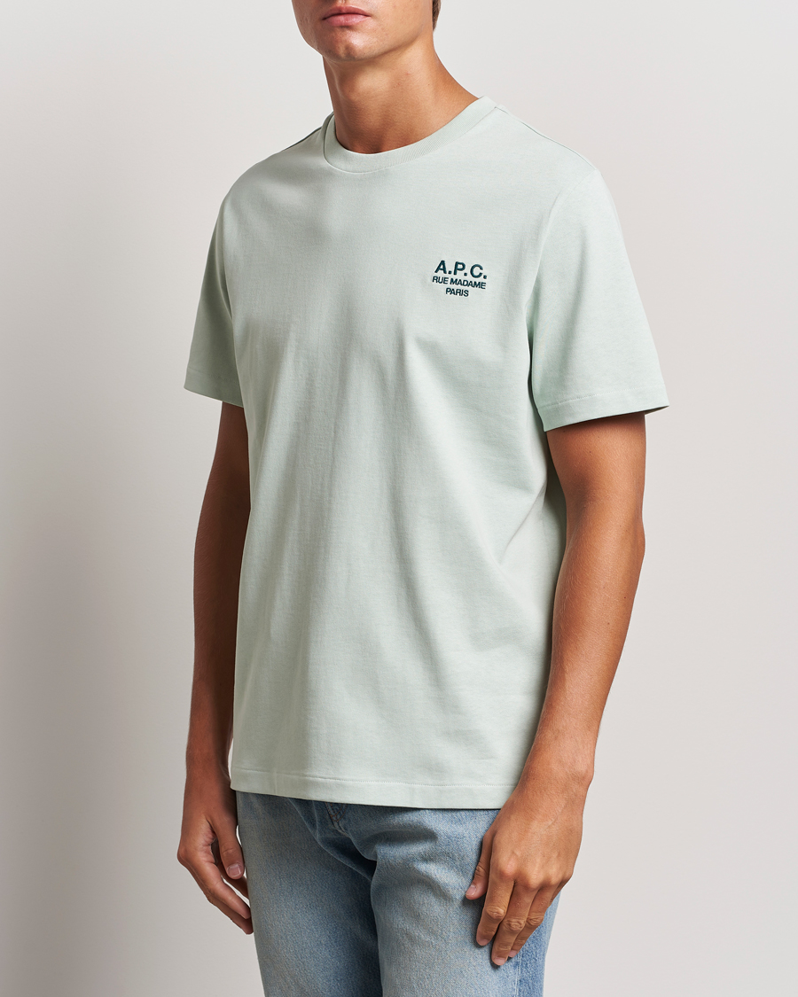 Heren | T-shirts | A.P.C. | Rue Madame T-Shirt Light Green