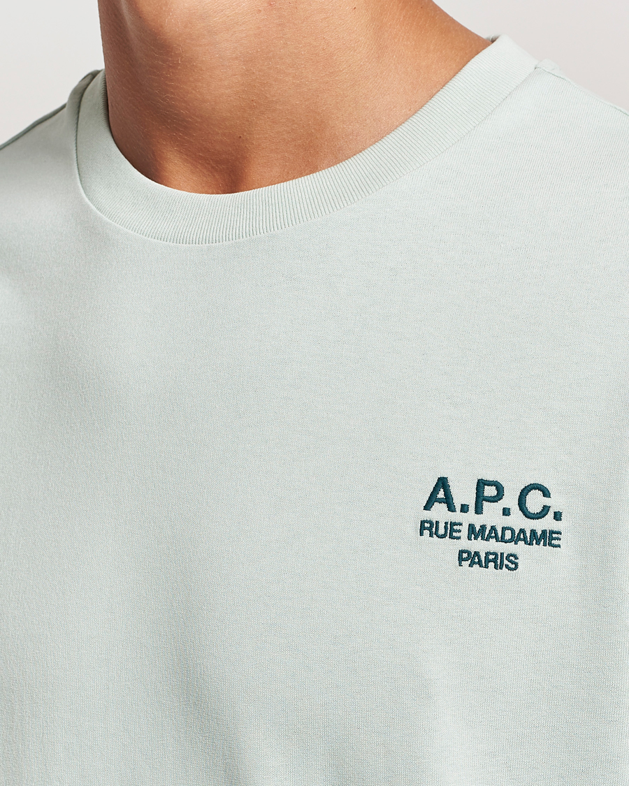 Heren | T-shirts | A.P.C. | Rue Madame T-Shirt Light Green