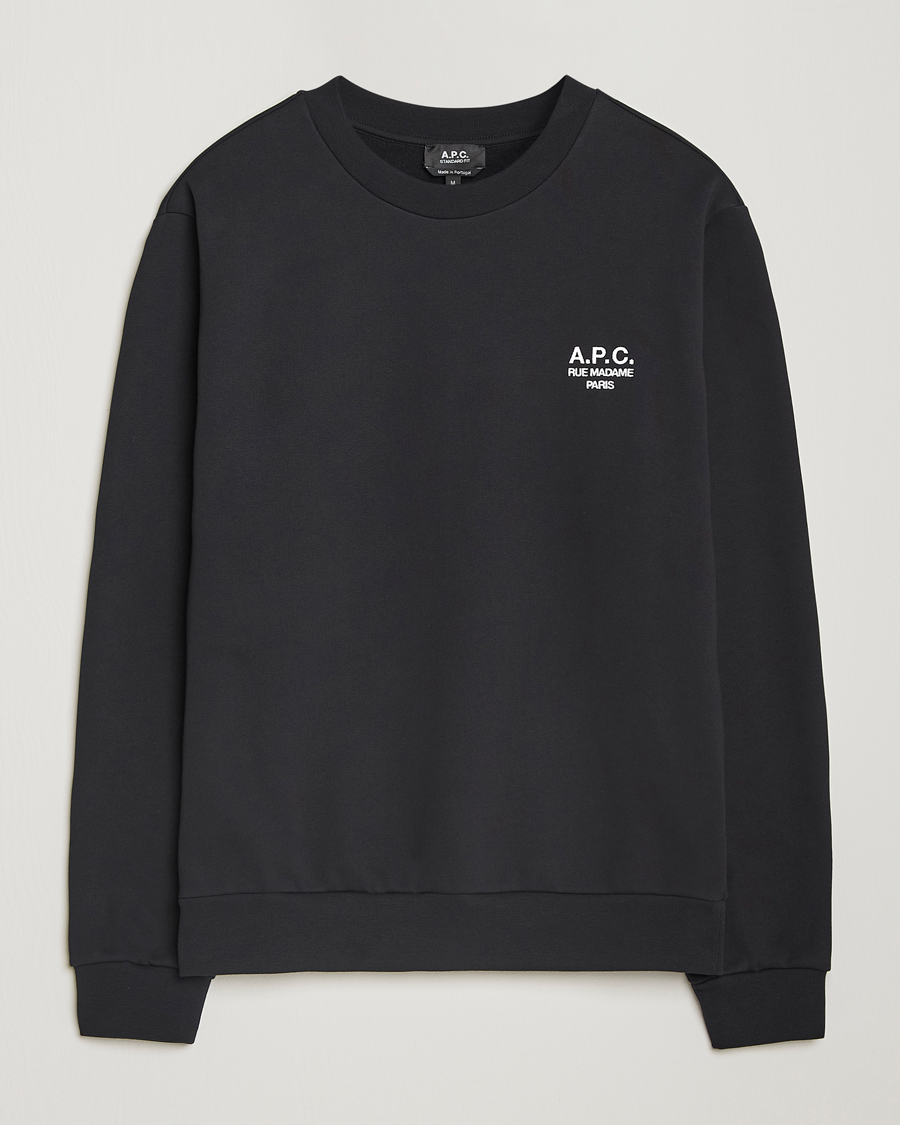 Heren | Truien | A.P.C. | Rue Madame Sweatshirt Black/White