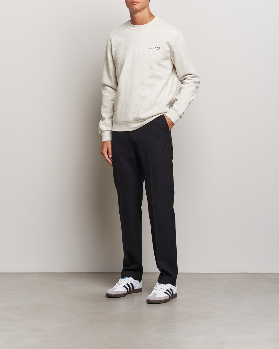 Heren | Truien | A.P.C. | Item Sweatshirt Ecru Chine