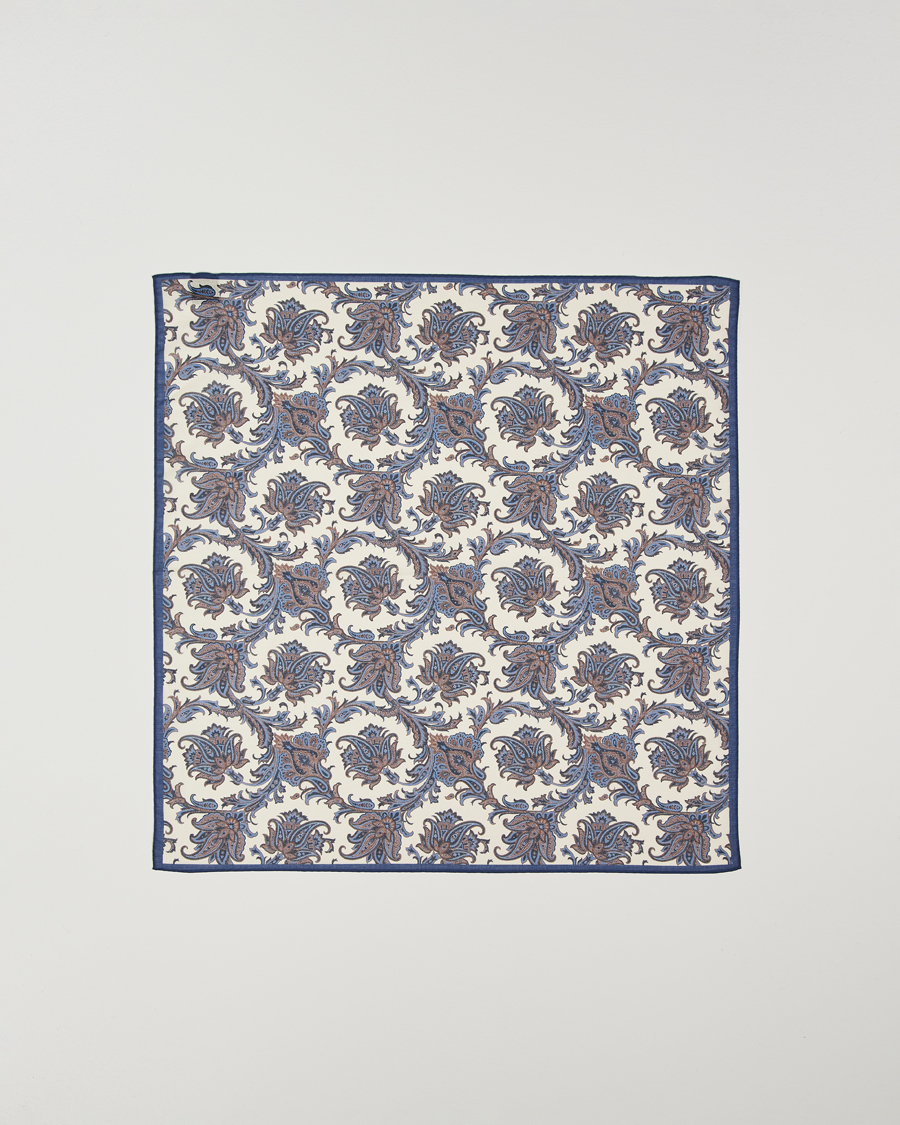 Heren | Amanda Christensen Cotton Voilé Printed Paisley Bandana White | Amanda Christensen | Cotton Voilé Printed Paisley Bandana White