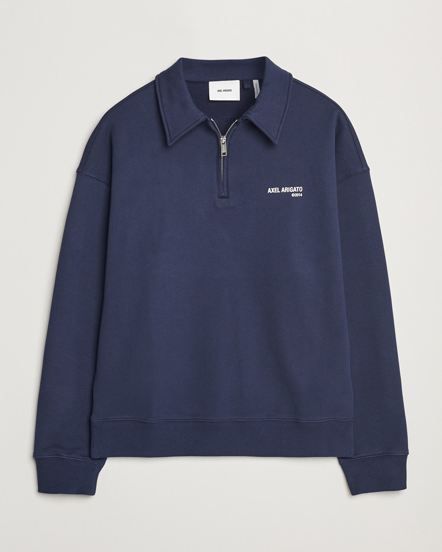 Heren | Truien | Axel Arigato | Remi Half Zip Sweater Navy