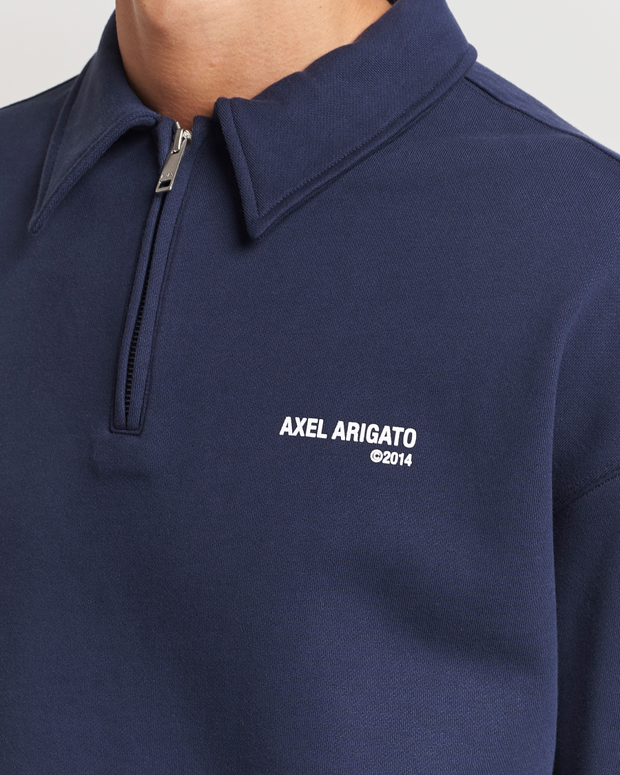 Heren | Truien | Axel Arigato | Remi Half Zip Sweater Navy