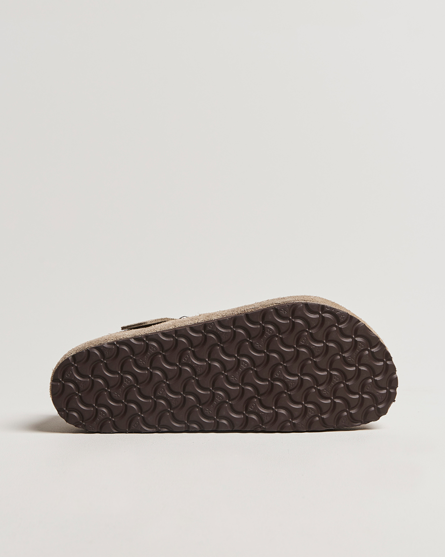 Heren | Sandalen slides | BIRKENSTOCK | London Suede Leather Taupe