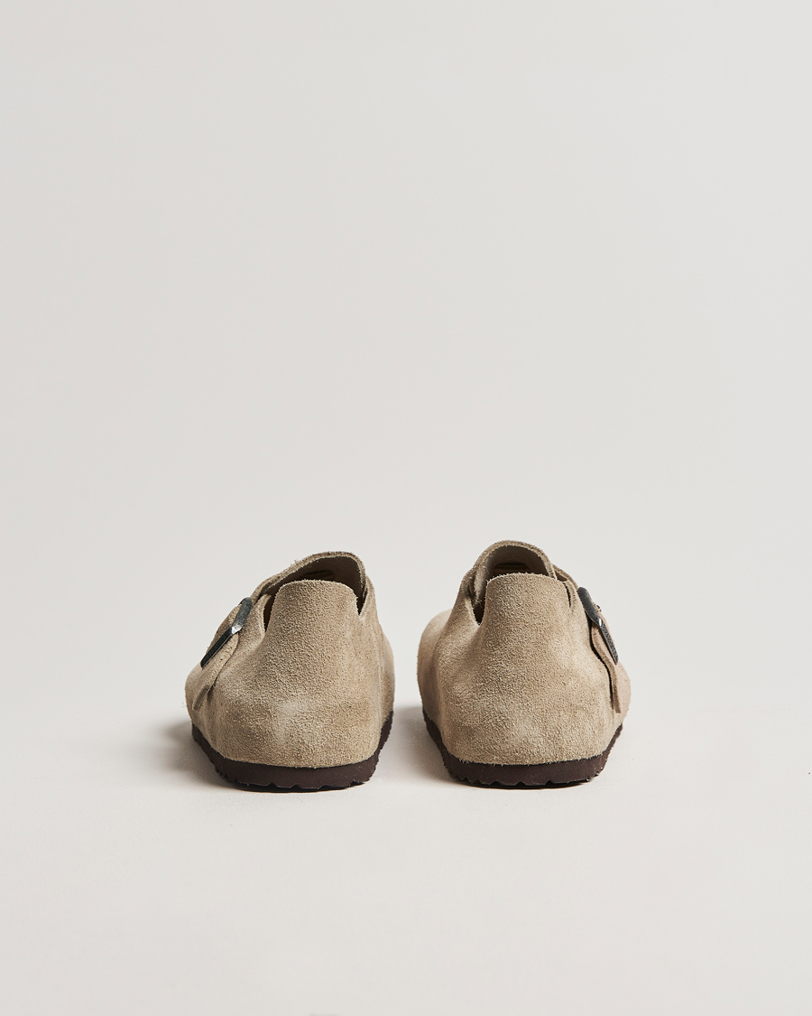 Heren | Sandalen slides | BIRKENSTOCK | London Suede Leather Taupe