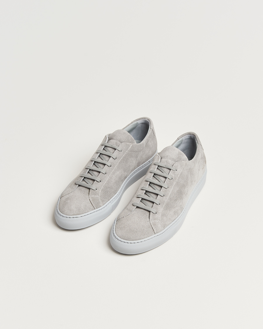 Heren | Common Projects Original Achilles Suede Sneaker Grey | Common Projects | Original Achilles Suede Sneaker Grey