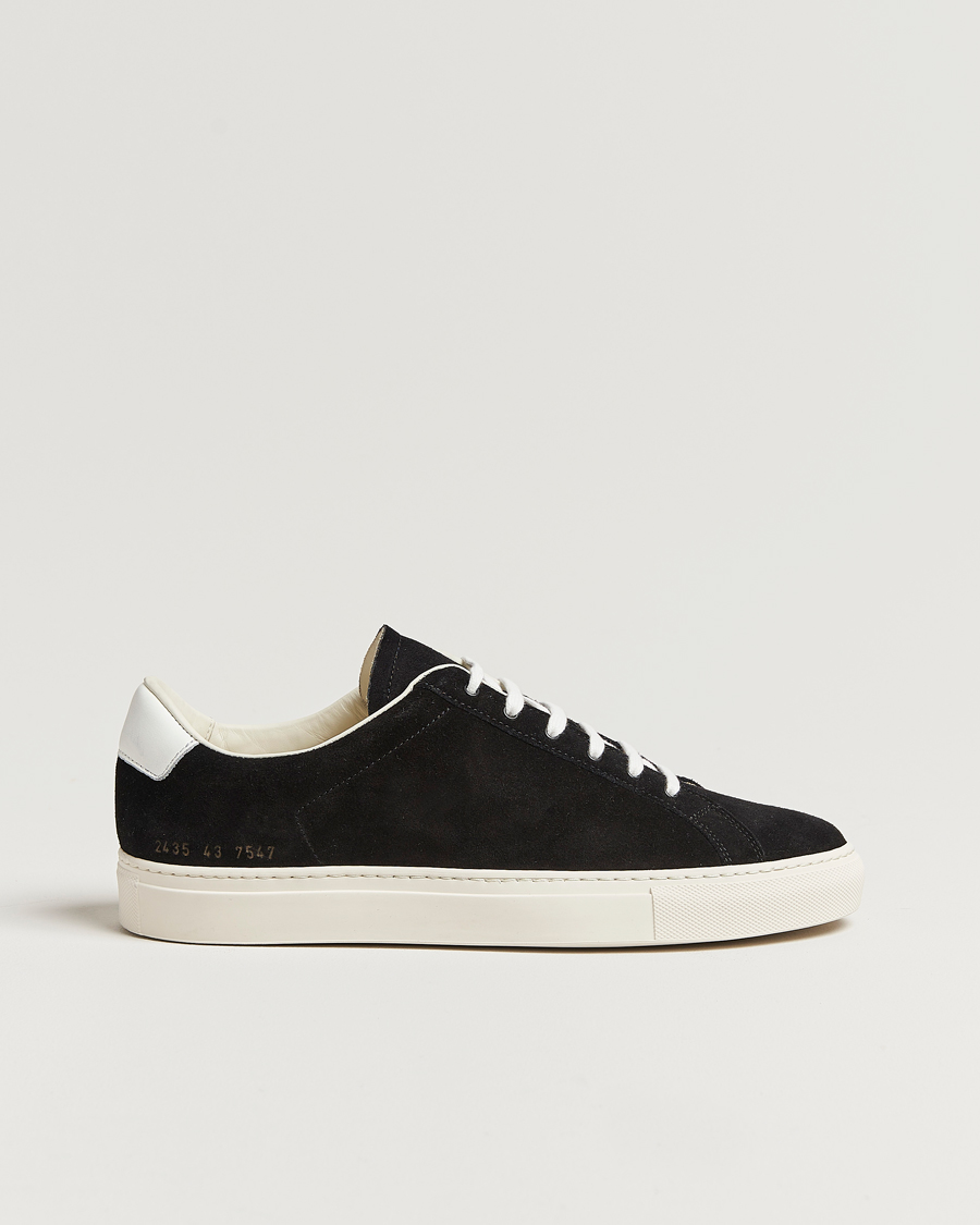 Heren | Common Projects Retro Suede Sneaker Black | Common Projects | Retro Suede Sneaker Black