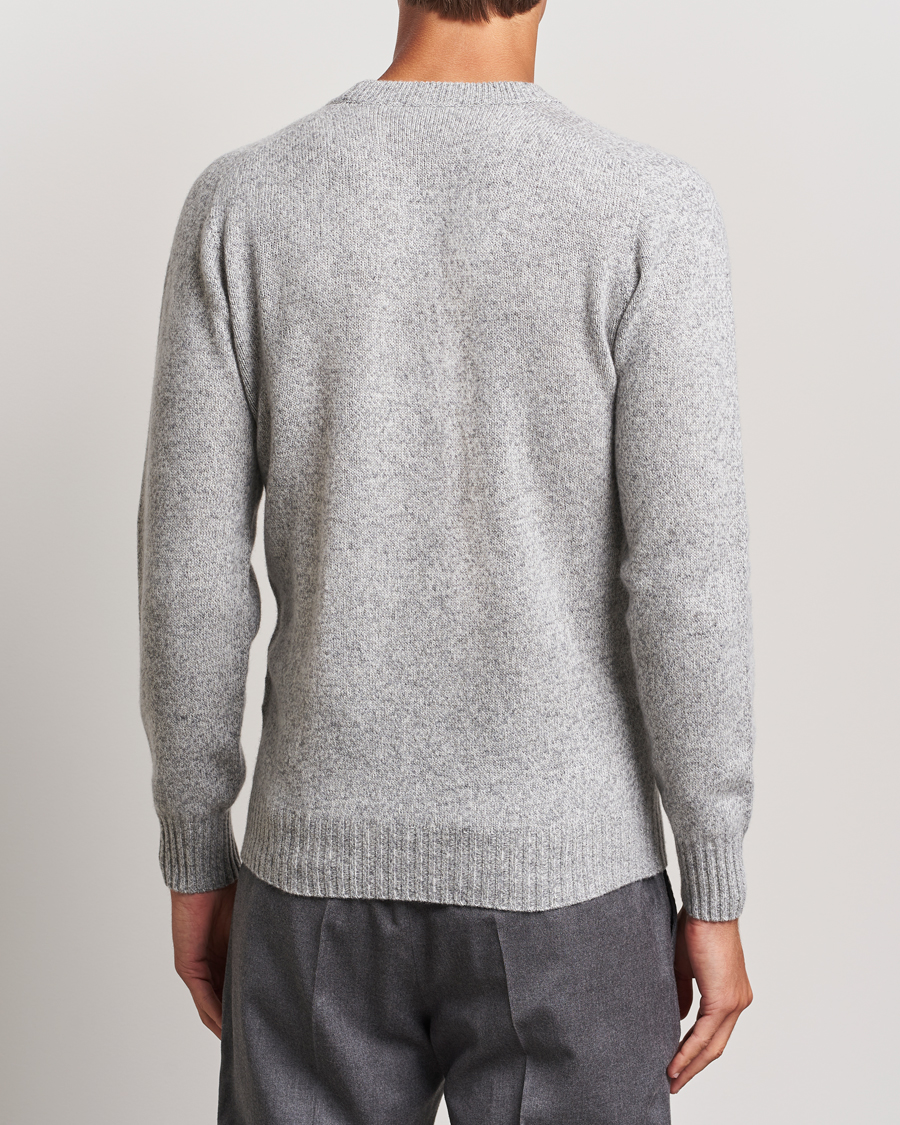 Heren | Truien | Altea | Wool/Cashmere Crew Neck Pullover Grey Melange