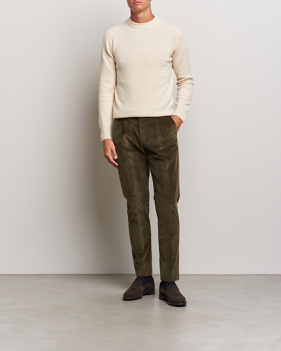 Heren | Truien | Altea | Wool/Cashmere Crew Neck Pullover Latte