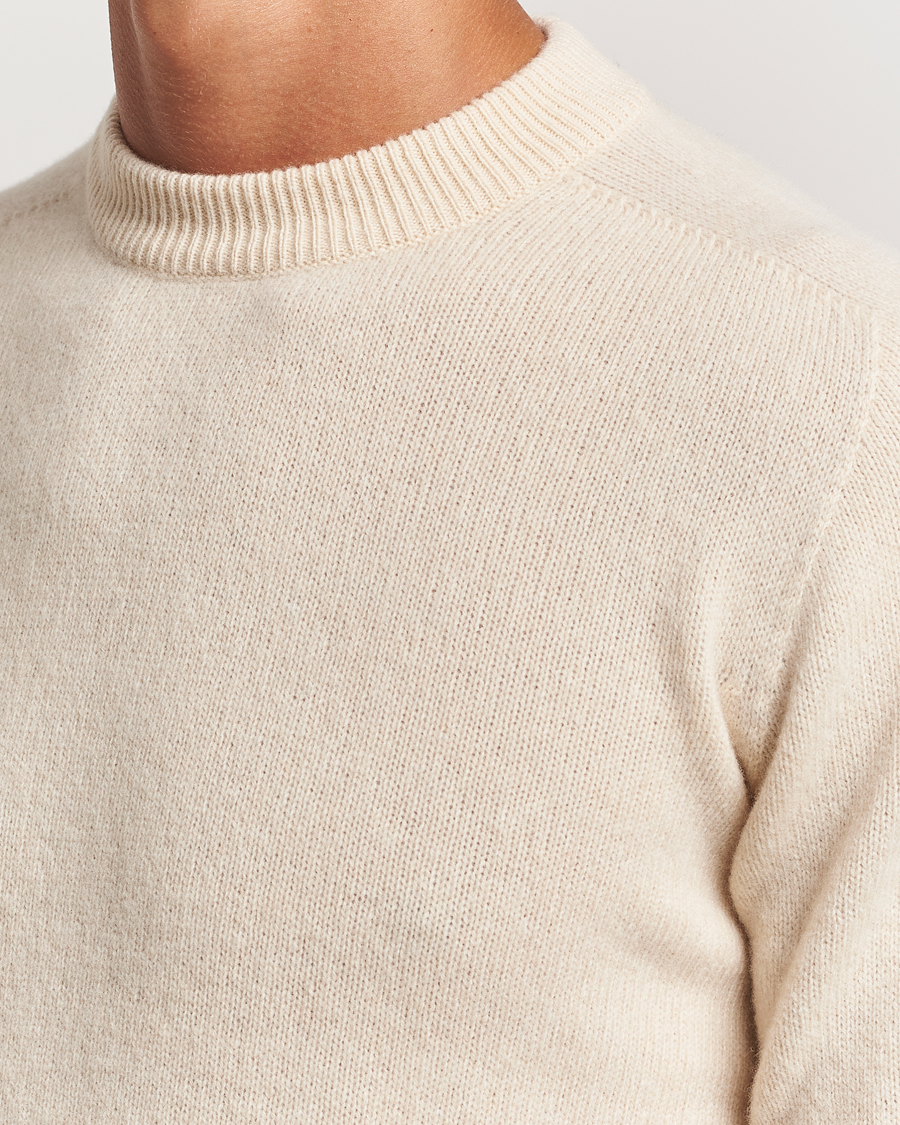 Heren | Truien | Altea | Wool/Cashmere Crew Neck Pullover Latte