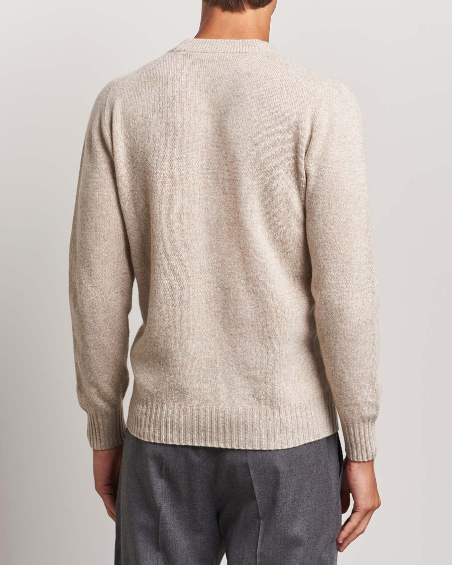 Heren | Truien | Altea | Wool/Cashmere Crew Neck Pullover Beige Melange