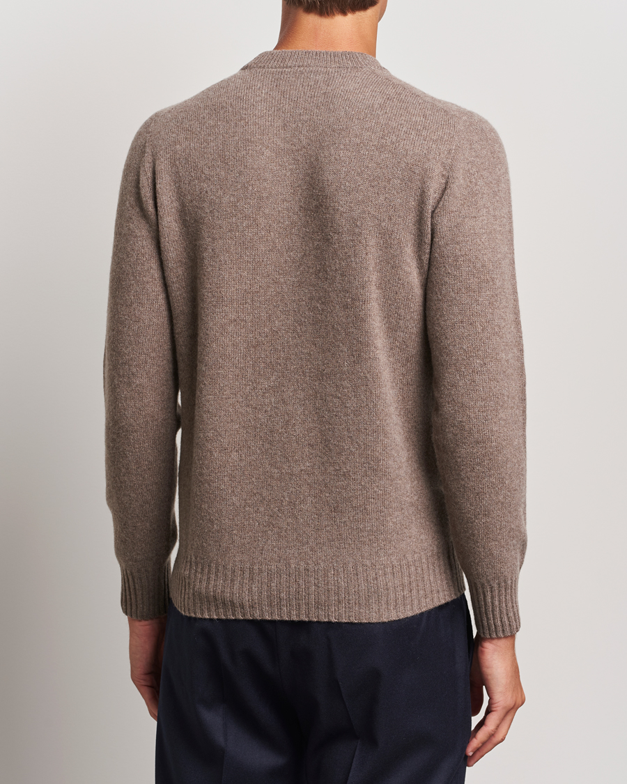 Heren | Truien | Altea | Wool/Cashmere Crew Neck Pullover Taupe