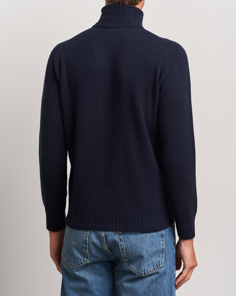 Heren | Truien | Altea | Wool/Cashmere Rollneck Navy