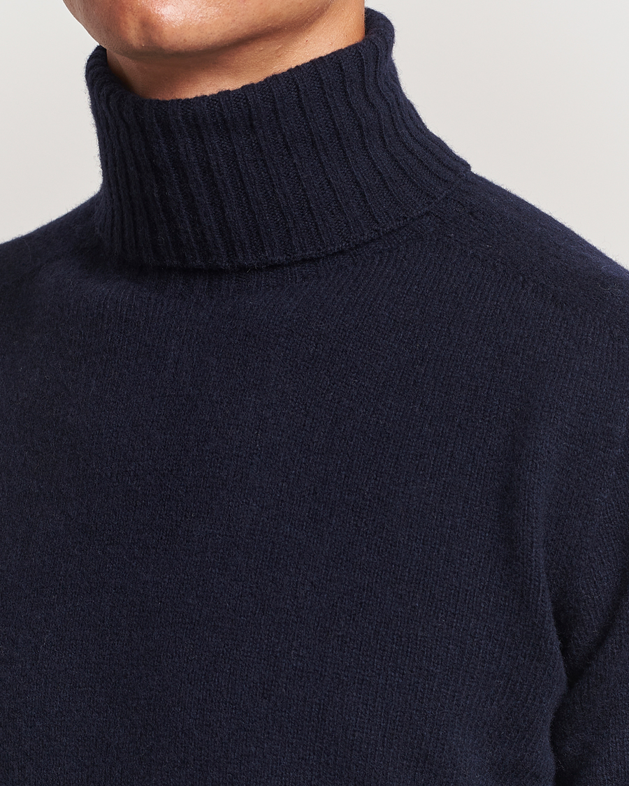 Heren | Truien | Altea | Wool/Cashmere Rollneck Navy