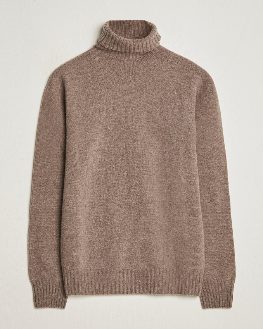 Heren | Truien | Altea | Wool/Cashmere Rollneck Taupe