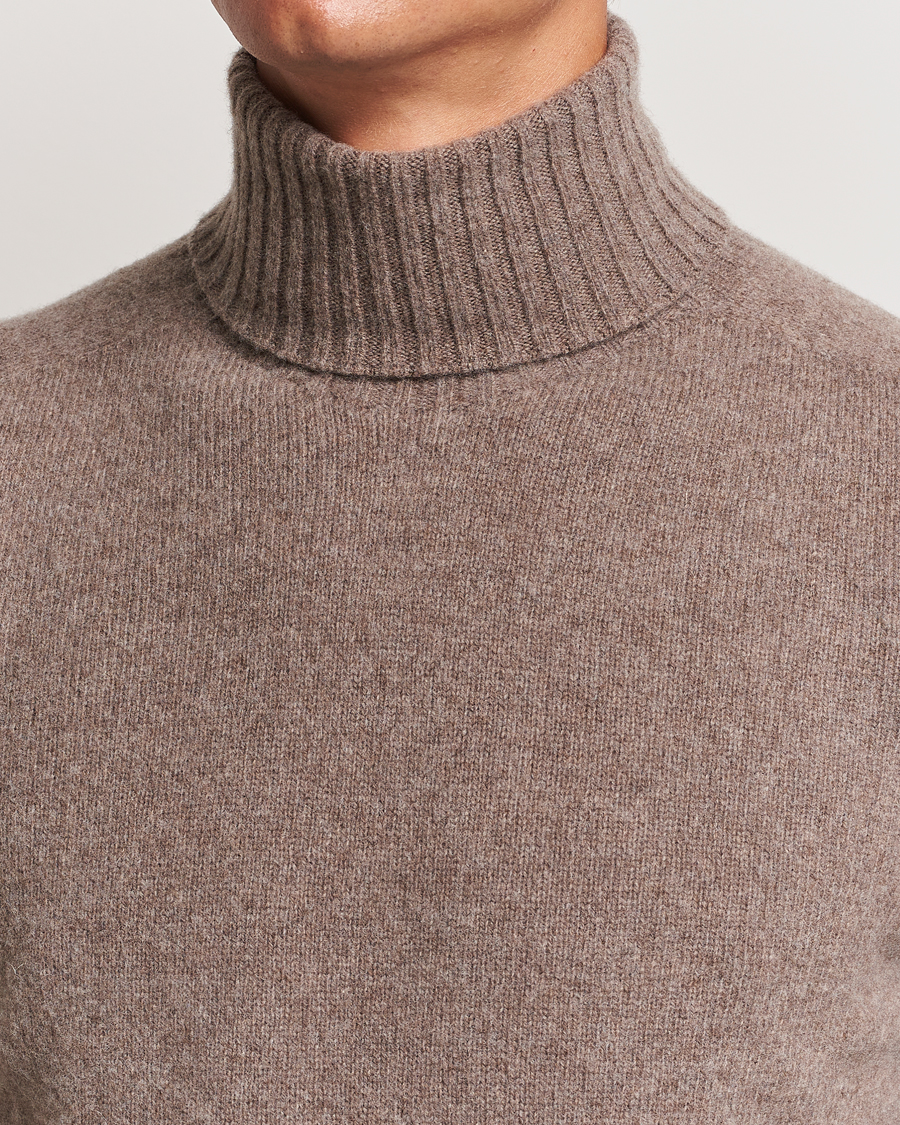 Heren | Truien | Altea | Wool/Cashmere Rollneck Taupe