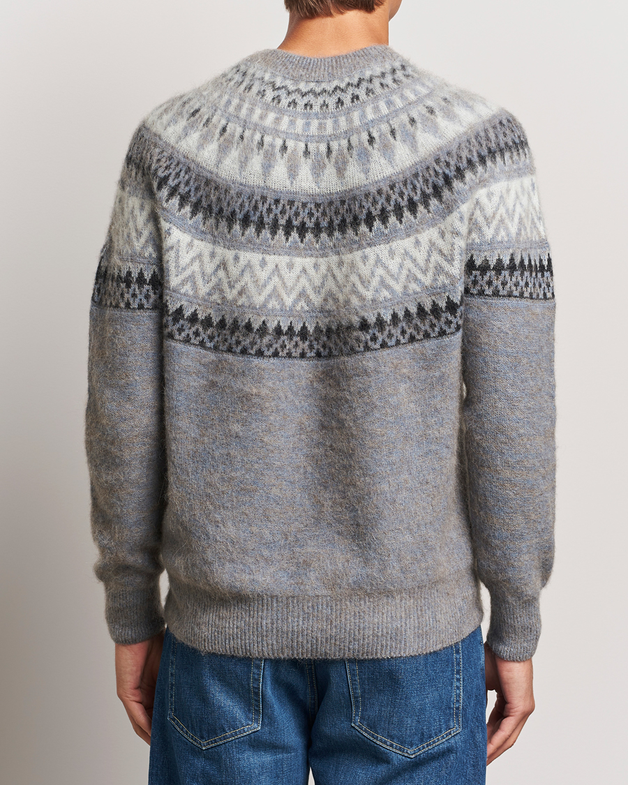 Heren | Truien | Altea | Wool/Cashmere Norwegian Sweater Grey