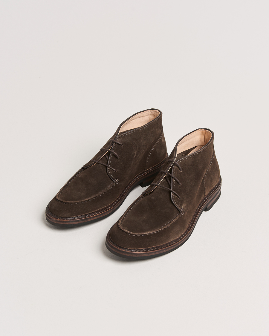Heren | Astorflex Dukeflex Dainite Chukka Boot Dark Brown Suede | Astorflex | Dukeflex Dainite Chukka Boot Dark Brown Suede