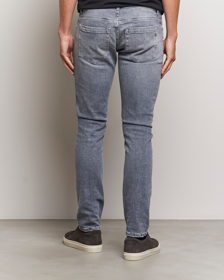 Heren | Jeans | Dondup | George Light Distressed Jeans Light Grey