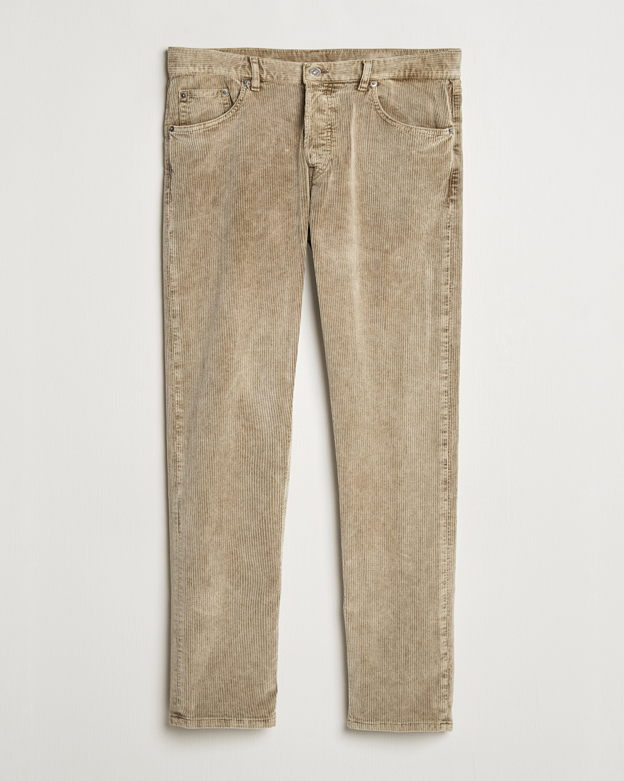 Heren | Broeken | Dondup | Icon Corduroy Trousers Khaki