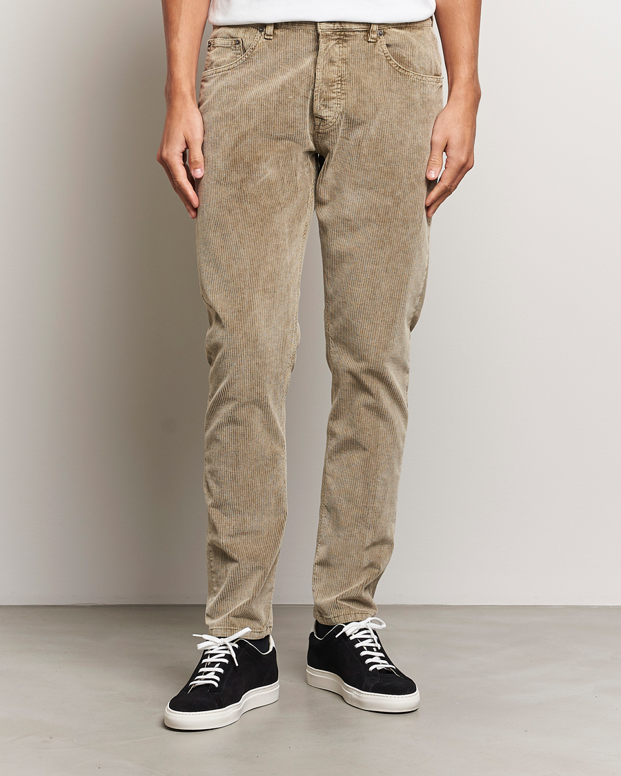 Heren | Broeken | Dondup | Icon Corduroy Trousers Khaki