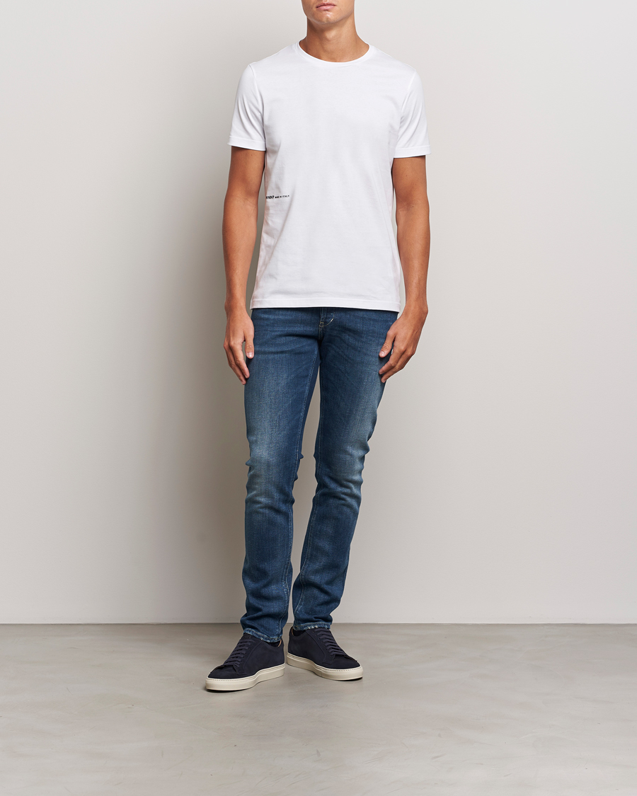Heren | T-shirts | Dondup | Logo Crew Neck T-Shirt White