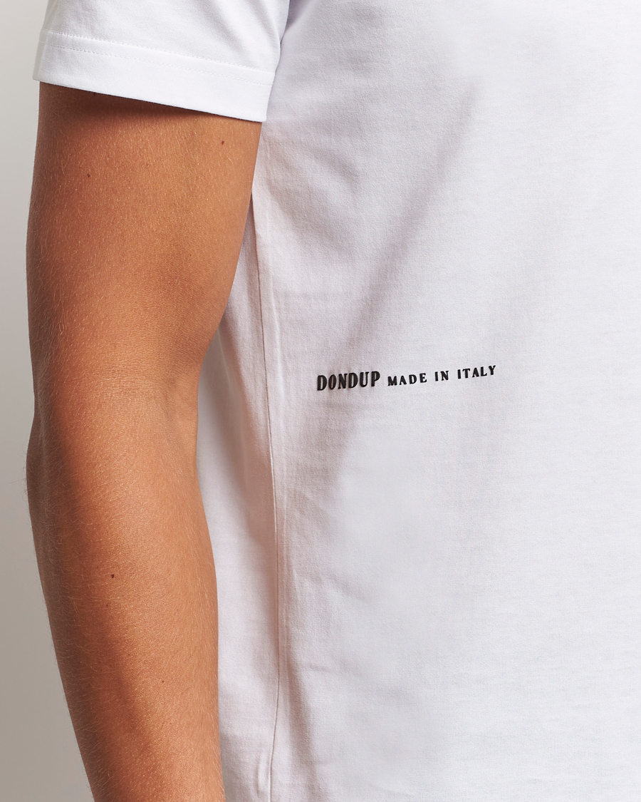Heren | T-shirts | Dondup | Logo Crew Neck T-Shirt White