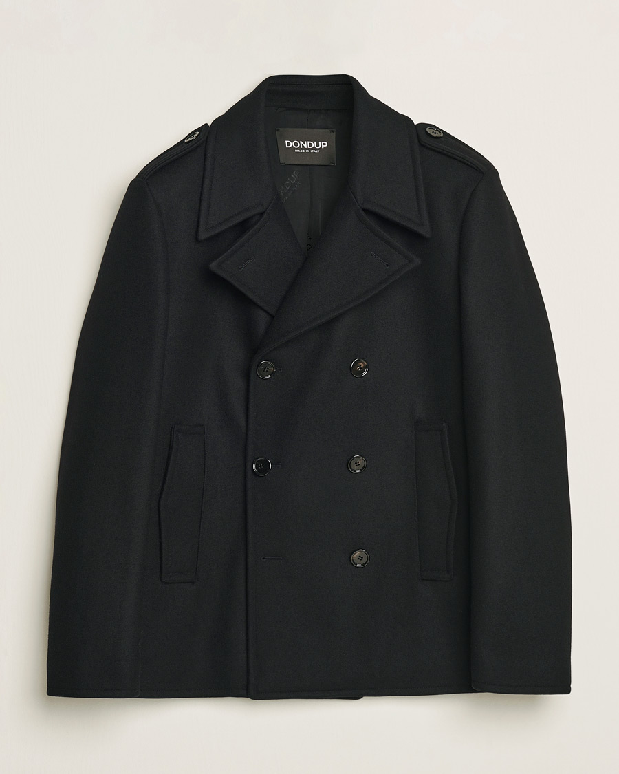 Heren | Jassen | Dondup | Wool Peacoat Black