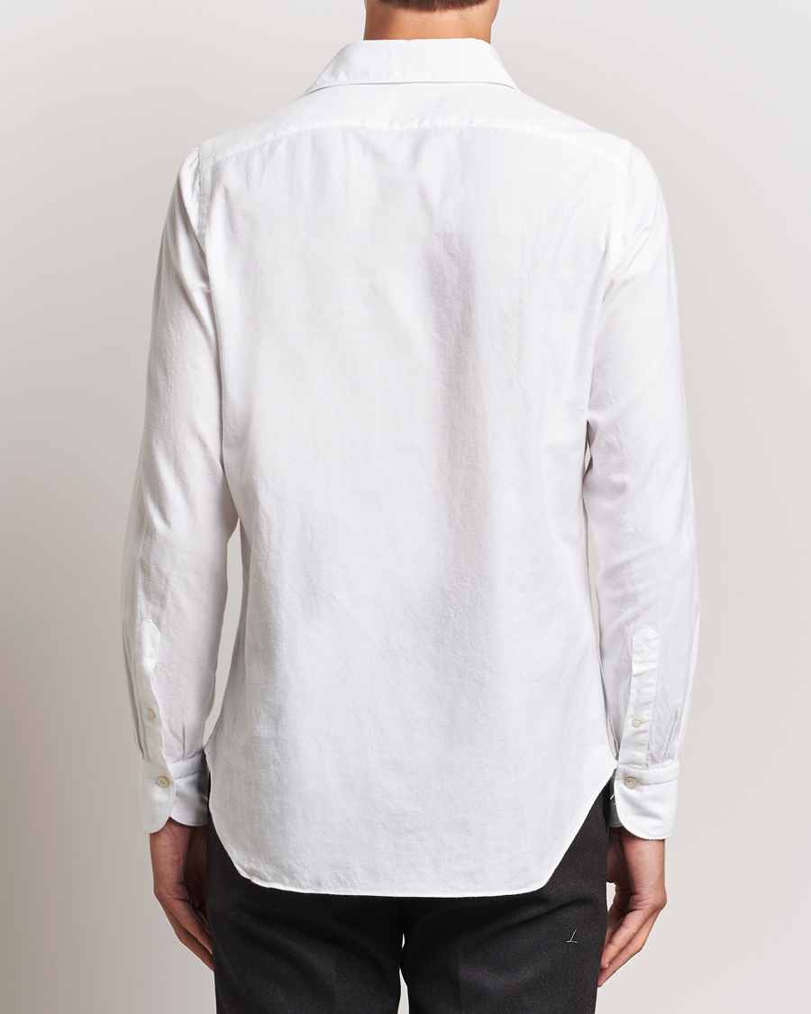 Heren | Overhemden | Finamore Napoli | Gaeta Flannel Shirt White