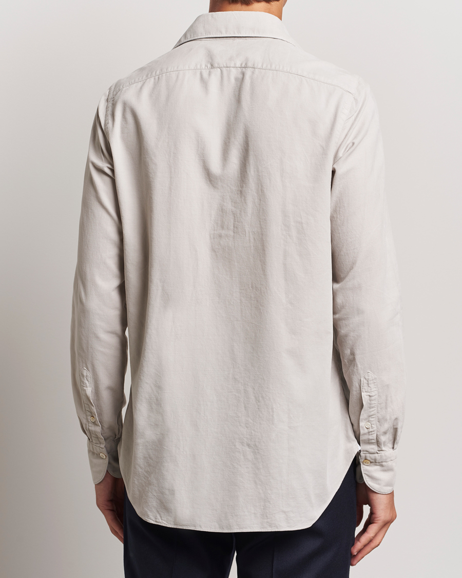 Heren | Overhemden | Finamore Napoli | Gaeta Corduroy Shirt Light Beige