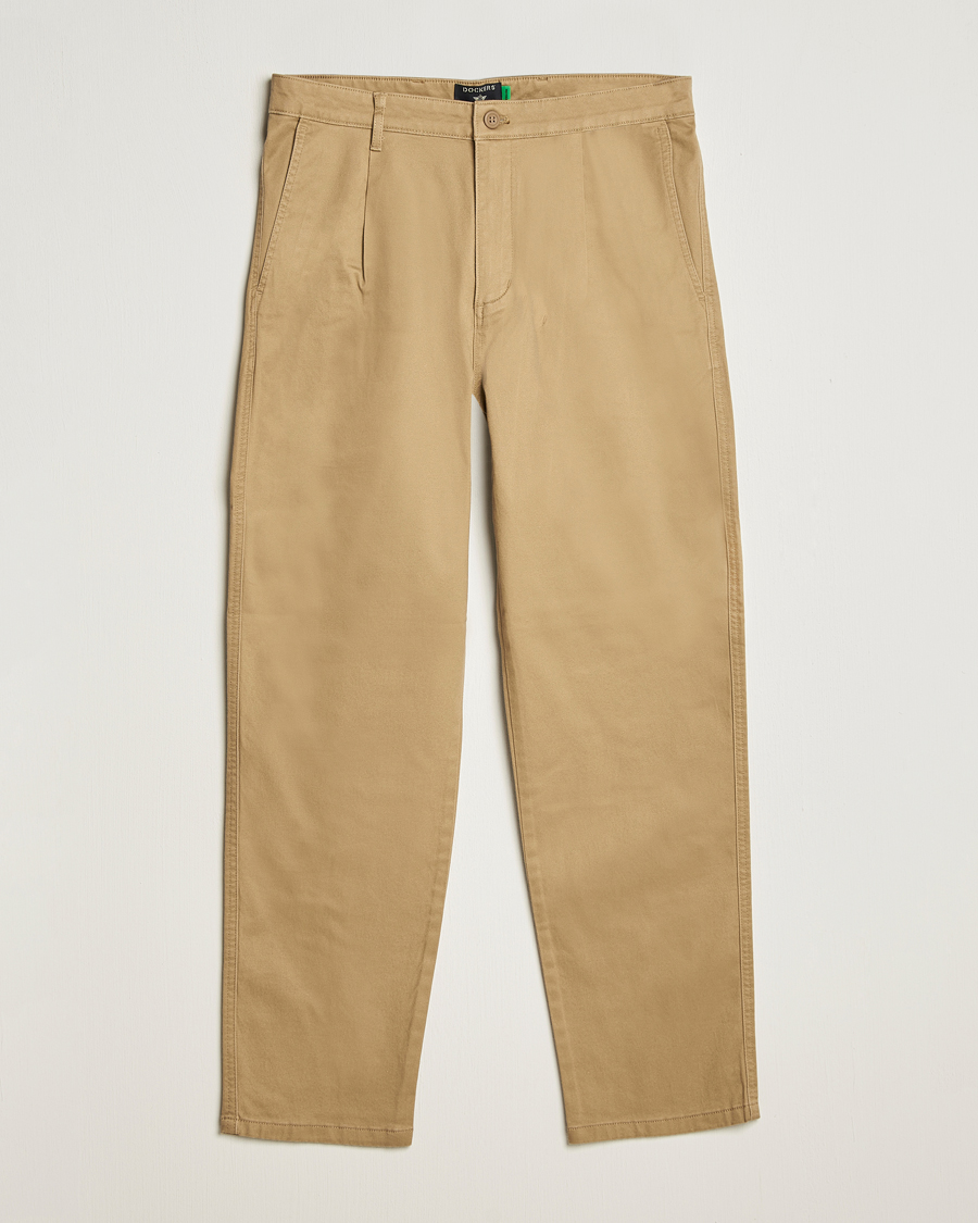 Heren | Broeken | Dockers | Original Pleated Cotton Chino Harvest Gold
