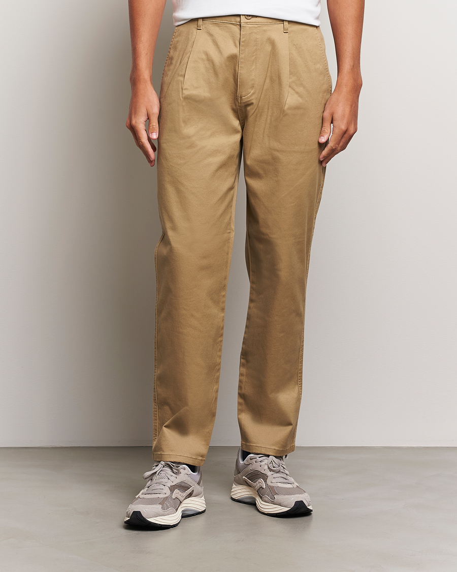 Heren | Broeken | Dockers | Original Pleated Cotton Chino Harvest Gold