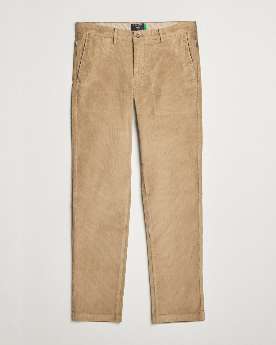 Heren | Broeken | Dockers | Slim Cotton Corduroy Chino Harvest Gold