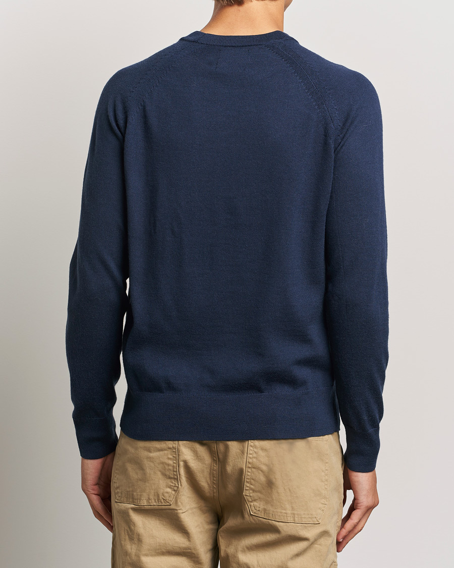 Heren | Truien | Dockers | Washable Merino Crewneck Navy Blazer