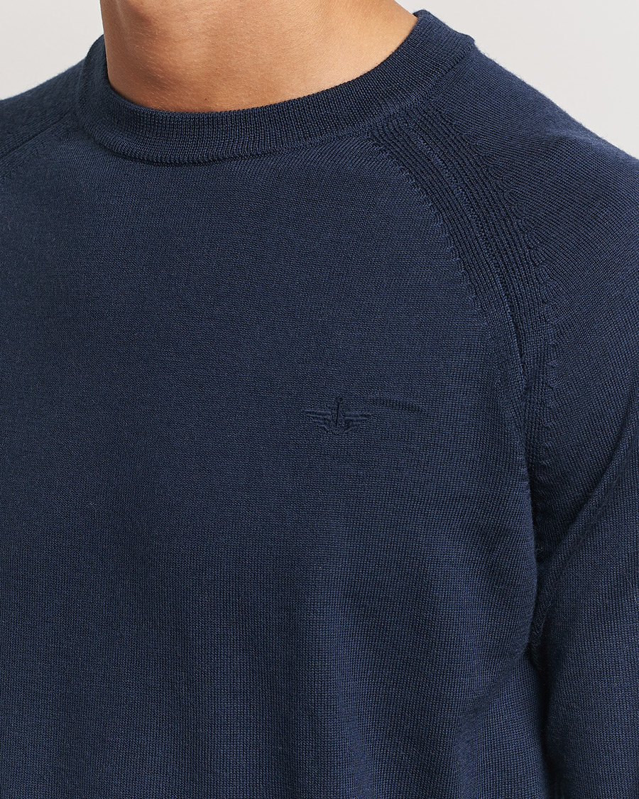 Heren | Truien | Dockers | Washable Merino Crewneck Navy Blazer