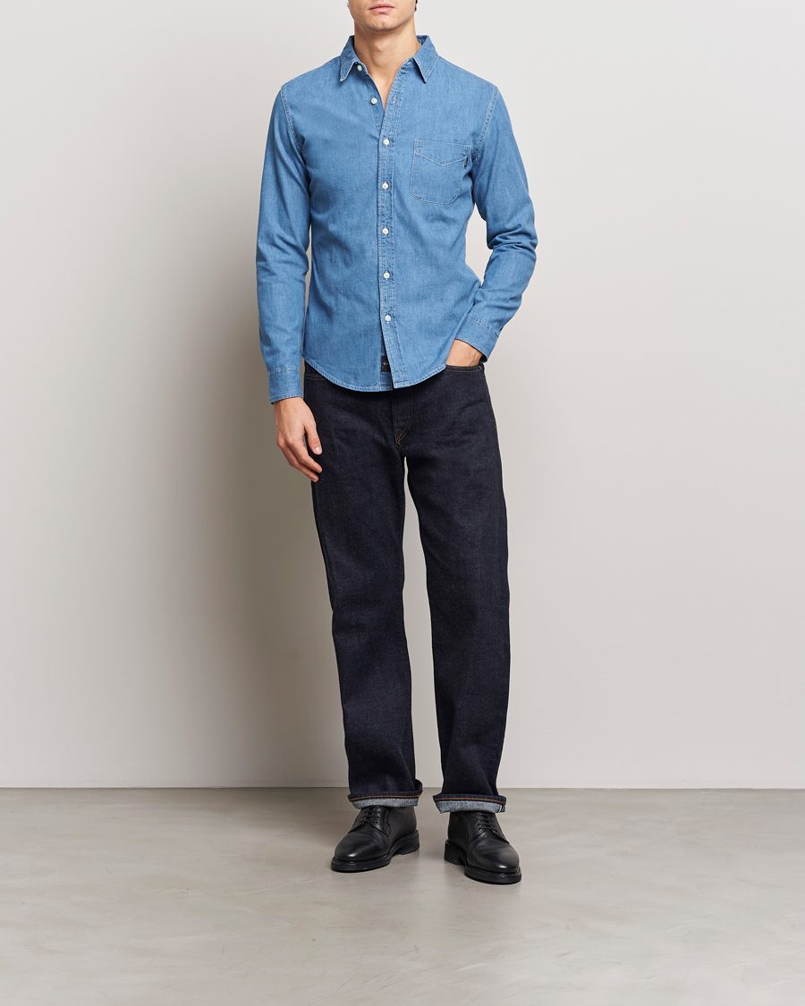 Heren | Overhemden | Dockers | Original Slim Denim Shirt Draft