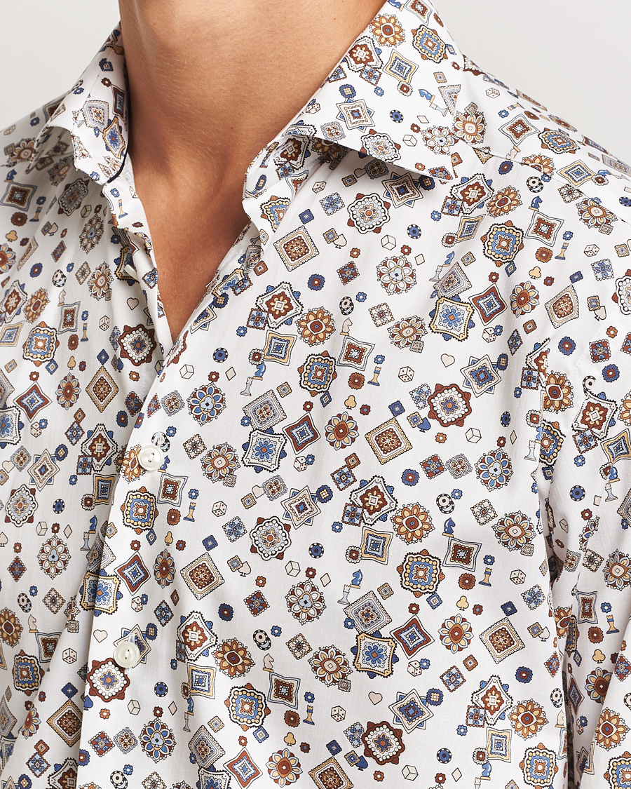 Heren | Overhemden | Eton | Slim Fit Signature Twill Printed Shirt Multi