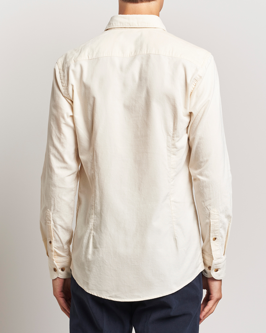Heren | Overhemden | Eton | Slim Fit Fine Wale Corduroy Shirt Off White