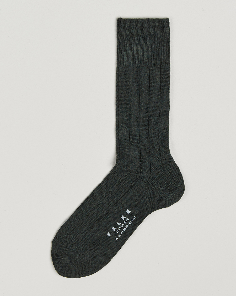 Heren | Ondergoed | Falke | Lhasa Cashmere Socks Forest Green