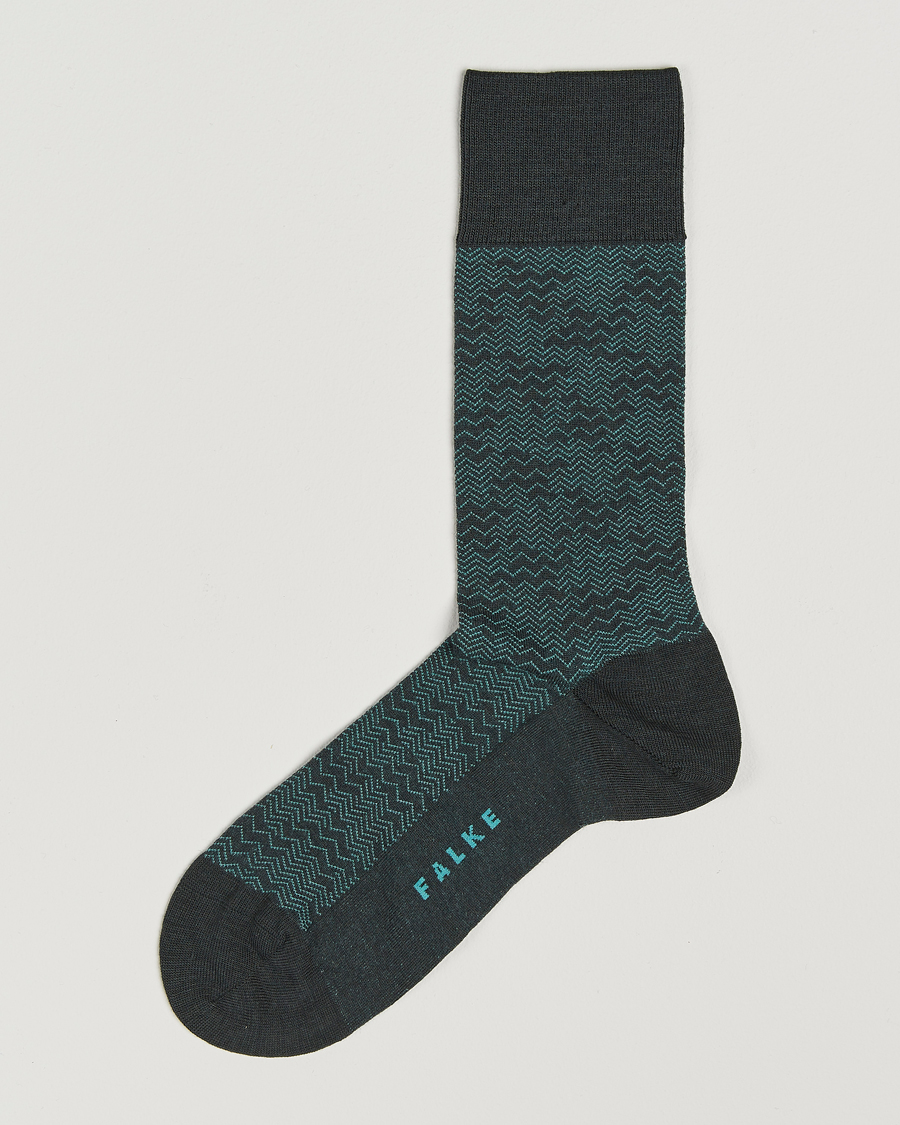 Heren | Ondergoed | Falke | Mighty Nest Wool/Cotton Socks Forest Green